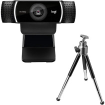 Logitech C922 Pro Stream Webcam, HD 1080p/30fps Or HD 720p/60fps Hyperfast Streaming, Stereo Audio, HD Light Correction, Autofocus, For YouTube, Twitch, XSplit, PC/Mac/Laptop/Macbook/Tablet, Black