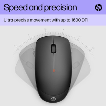 HP 230 Wireless Keyboard And Mouse Combo Set, 2.4 GHz Wireless USB-A Nano Receiver, Up To 1600 dpi, Black, 18H24AA#ABU, 18H24AA