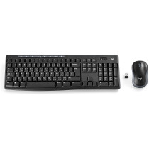 Logitech Mk270 Wireless Keyboard And Mouse Combo For Windows, 2.4 Ghz Wireless, Compact Wireless Mouse, 8 Multimedia And Shortcut Keys, Pc/Laptop, English/Arabic