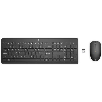 HP 230 Wireless Black Keyboard And Mouse Combo 1600 DPI, 18H24AA, Black