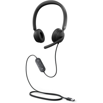 Microsoft Modern USB Headset Noise Cancelling Microphone, Black