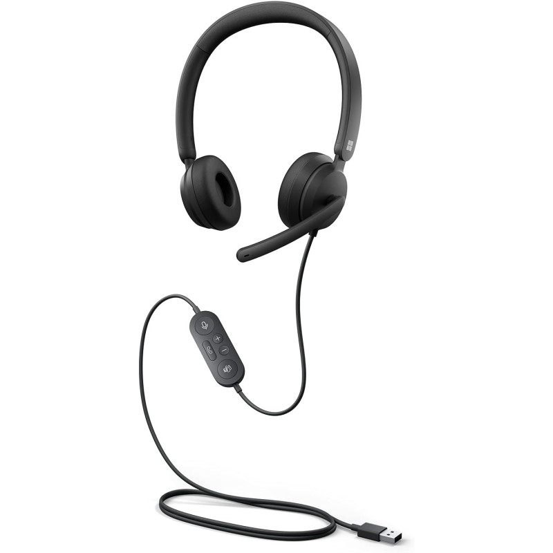 Microsoft Modern USB Headset Noise Cancelling Microphone, Black