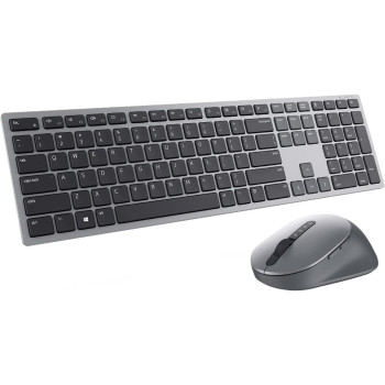 Dell Premier Multi-Device Wireless Keyboard And Mouse, KM7321W, Titan Gray