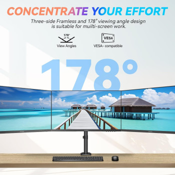 KOORUI 27 Inch, FHD Monitor, Computer Monitors Full HD(1920 x 1080p) IPS Display 75Hz, HDMI, VGA, 5ms Response Time, 75 x 75 mm VESA Mountable, Frameless