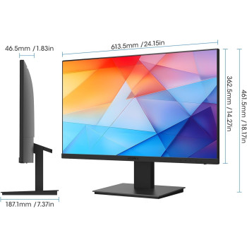 KOORUI 27 Inch, FHD Monitor, Computer Monitors Full HD(1920 x 1080p) IPS Display 75Hz, HDMI, VGA, 5ms Response Time, 75 x 75 mm VESA Mountable, Frameless