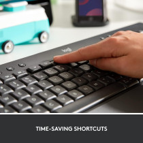 Logitech Signature K650 Comfort Full-Size Wireless Keyboard With Wrist Rest, BLE Bluetooth Or Logi Bolt USB Receiver, Deep-Cushioned Keys, Numpad, Compatible With Most OS/PC/Window/Mac, Graphite
