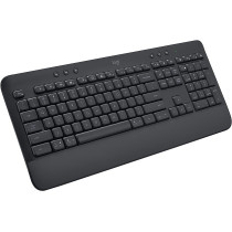 Logitech Signature K650 Comfort Full-Size Wireless Keyboard With Wrist Rest, BLE Bluetooth Or Logi Bolt USB Receiver, Deep-Cushioned Keys, Numpad, Compatible With Most OS/PC/Window/Mac, Graphite