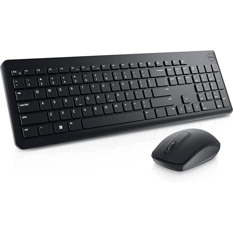 Dell KM3322W Wireless Keyboard And Mouse, 45 cm, KM3322W-WirelessKM, ( Arabic/English ), Black