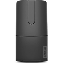Lenovo Yoga Computer Mouse For PC, Laptop, Computer With Windows Or Chrome, 2.4GHz Wireless Nano Receiver And Bluetooth 5.0, Ergonomic V-Shape, Twists Flat - Built-In Laser Presenter, Shadow Black