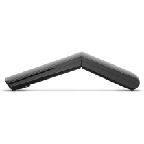 Lenovo Yoga Computer Mouse For PC, Laptop, Computer With Windows Or Chrome, 2.4GHz Wireless Nano Receiver And Bluetooth 5.0, Ergonomic V-Shape, Twists Flat - Built-In Laser Presenter, Shadow Black