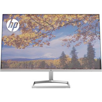 HP M27f Ultraslim Monitor 27 Inch, Full HD 1080p, 75hz Refresh Rate 2 x HDMI, 1 x VGA Blue Light Filter, Anti Glare, Tilt Adjutsment, Flicker Free, 178 Degree Ultra Wide Viewing Angle, Silver/Black