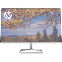 HP M27f Ultraslim Monitor 27 Inch, Full HD 1080p, 75hz Refresh Rate 2 x HDMI, 1 x VGA Blue Light Filter, Anti Glare, Tilt Adjutsment, Flicker Free, 178 Degree Ultra Wide Viewing Angle, Silver/Black