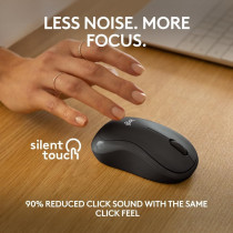 Logitech M240 Silent Bluetooth Mouse, Wireless, Compact, Portable, Smooth Tracking, For Windows, macOS, ChromeOS, Compatible With PC, Mac, Laptop, Tablets, Graphite