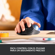 Logitech ERGO M575 Wireless Trackball Mouse, Easy thumb Control, Precision And Smooth Tracking, Ergonomic Comfort Design, For Windows, PC And Mac With Bluetooth And USB Capabilities, Graphite