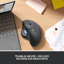 Logitech ERGO M575 Wireless Trackball Mouse, Easy thumb Control, Precision And Smooth Tracking, Ergonomic Comfort Design, For Windows, PC And Mac With Bluetooth And USB Capabilities, Graphite