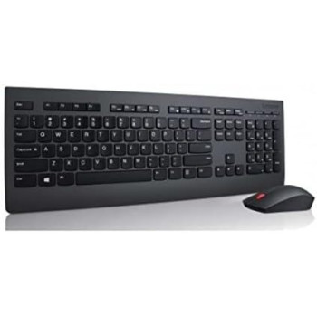Lenovo UltraSlim Plus Wireless Keyboard And Mouse (English/Arabic), Black