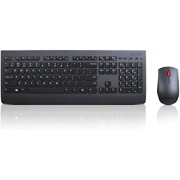 Lenovo UltraSlim Plus Wireless Keyboard And Mouse (English/Arabic), Black