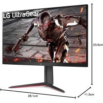 LG 32GN650 32 Inch, UltraGear QHD 165Hz 1ms HDR10 Monitor With HDMI, DisplayPort, FreeSync Premium, Black