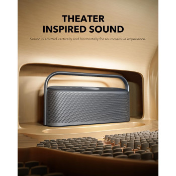 Soundcore Motion X600 Portable Bluetooth Speaker With Wireless Hi-Res Spatial Audio, Black
