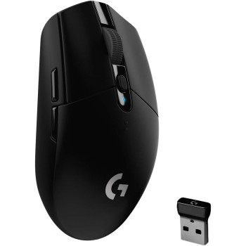 Logitech G305 LIGHTSPEED Wireless Gaming Mouse, Hero 12K Sensor, 12,000 DPI, Lightweight, 6 Programmable Buttons, 250h Battery Life, On-Board Memory, PC/Mac, Black