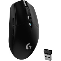 Logitech G305 LIGHTSPEED Wireless Gaming Mouse, Hero 12K Sensor, 12,000 DPI, Lightweight, 6 Programmable Buttons, 250h Battery Life, On-Board Memory, PC/Mac, Black