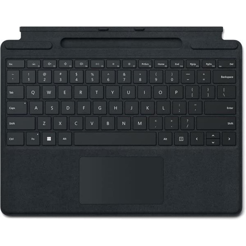 Microsoft Surface Accessories Pro Signature Keyboard 8Xa 00014 (English & Arabic Keyboard), Black