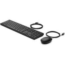 HP 320MK Wired Desktop Mouse and Keyboard Combo, 9SR36AA, Black