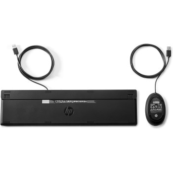 HP 320MK Wired Desktop Mouse and Keyboard Combo, 9SR36AA, Black