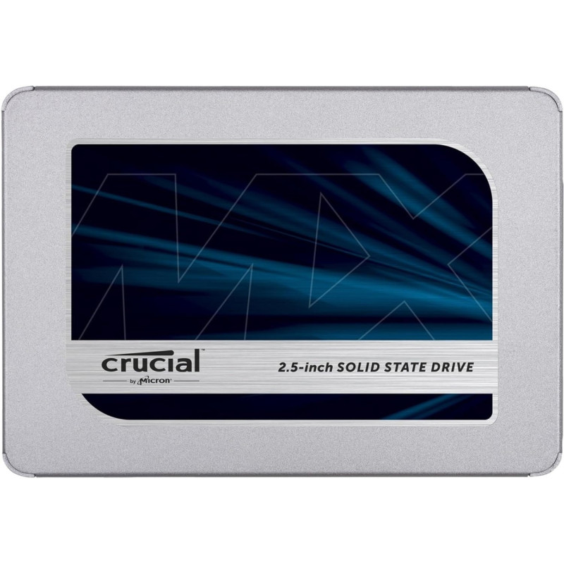 Crucial CT500MX500SSD1 MX500 500GB 3D NAND SATA 2.5 Inch Internal SSD, Metal