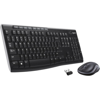 Logitech MK270 Wireless Keyboard and Mouse Combo, Keyboard And Mouse Included, Black