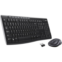 Logitech MK270 Wireless Keyboard and Mouse Combo, Keyboard And Mouse Included, Black