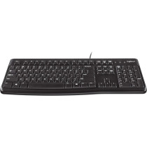 Logitech MK120 Wired Keyboard And Mouse For Windows, Optical Wired Mouse, USB Plug-and-Play, Full-Size, PC/Laptop, English Layout, Black