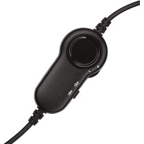 Logitech H151 Wired Headset, Stereo Headphones With Rotating Noise Cancelling Microphone, 3.5 mm Audio Jack, In Line Controls, Pc/Mac/Laptop/Tablet/Smartphone Black, 981-000589, S,M,L