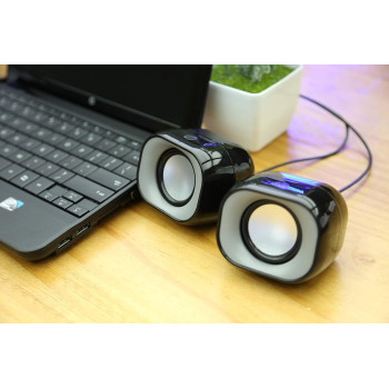 HP DHS-2111 USB Wired Mini Desktop Speaker Multimedia Stereo Subwoofer For Home, Laptop And Notebook