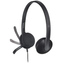 Logitech H340 Wired Headset, Stereo Headphones With Noise-Cancelling Microphone, Usb, Pc/Mac/Laptop, Black