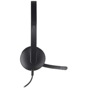 Logitech H340 Wired Headset, Stereo Headphones With Noise-Cancelling Microphone, Usb, Pc/Mac/Laptop, Black