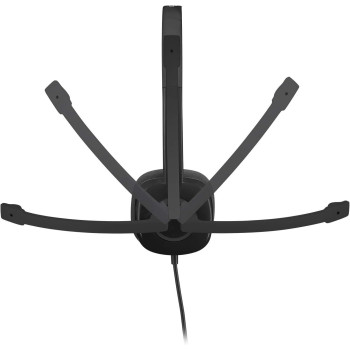 Logitech H151 Wired Headset, Stereo Headphones with Rotating Noise Cancelling Microphone, 3.5 mm Audio Jack, In Line Controls, PC/Mac/Laptop/Tablet/Smartphone Black, 981-000587, S,M,L