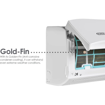 Super General 1.5 Ton Split Air Conditioner, 18000 Btu, Reciprocating Compressor, Auto Restart, Gold Fin, 4-Way Swing, SGS-191-HE, White, 104.5 X 30.5 X 40.5 Cm, 1 Year Warranty