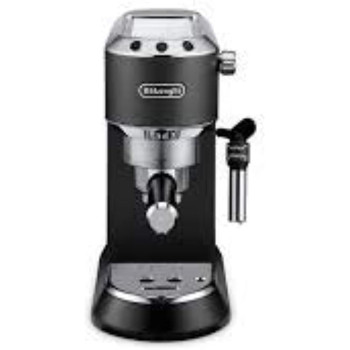Delonghi Metal Espresso Cappuccino, Reusable, 1 Liters, Black, 1 Year Warranty