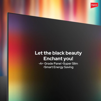 Impex 32 Inch HD Smart LED TV - Android 9.0, Quad-Core Processor, E-Share, A+ Grade Panel, 2-Year Warranty, HDMI, USB, WiFi, Wall Mount, Super Slim - Multilingual OSD, HD Ready, Energy Saving - Gloria 32 Smart