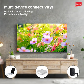 Impex 32 Inch HD Smart LED TV - Android 9.0, Quad-Core Processor, E-Share, A+ Grade Panel, 2-Year Warranty, HDMI, USB, WiFi, Wall Mount, Super Slim - Multilingual OSD, HD Ready, Energy Saving - Gloria 32 Smart