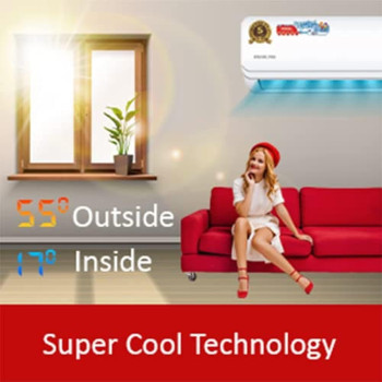 Nikai 18000BTU Split Air Conditioner, White, â€Ž220 Volts, 1 Year Warranty