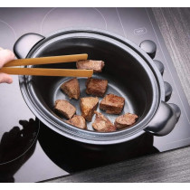 Russell Hobbs Slow Cooker, 3.5L With Searing Pot, 3 Heat Settings, Non-Slip Feet, Dishwasher Safe, Silver, 1 Year Warranty