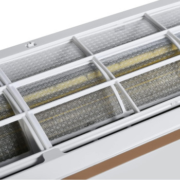 Super General 2 Ton Split Air Conditioner, 24000 BTU, Rotary Compressor, Auto Restart, Gold Fin, 4-Way Swing, SGS-249-KE, White, 109.6 X 39 X 31.2 Cm, 1 Year Warranty