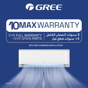 Gree Split Air Conditioner 2 Ton With Piston Compressor, White, G4 Matic-R25C3, 1 Year Warranty