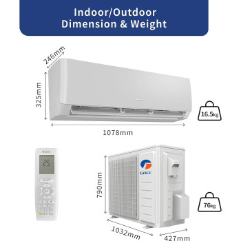 Gree Split Air Conditioner 2 Ton With Piston Compressor, White, G4 Matic-R25C3, 1 Year Warranty