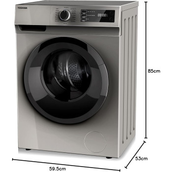 Toshiba Freestanding 7Kg 1200 RPM, Front Load Washer, TW-H80S2A, 1 Year Warranty