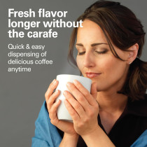 Hamilton Beach 12 Cup Programmable Drip Coffee Maker With Auto Shutoff, Easy Dispensing With No Carafe, 950 Watts, Stainless Steel, 1 Year Warranty