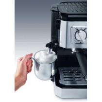 DeLonghi Combi Espresso And Filter Coffee Machine, BCO420, Silver, 1 Year Warranty