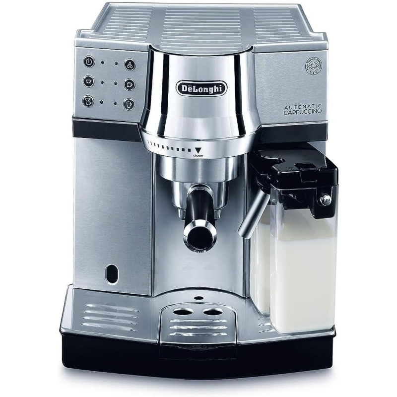 DeLonghi Espresso And Cappuccino Coffee Machine, EC850.M, Silver Colour, 1 Year Warranty